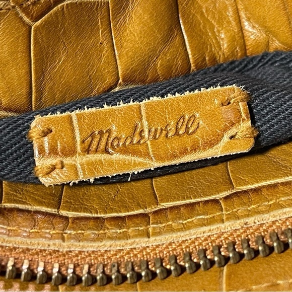 The Zip-Top Small Transport Crossbody: Croc Embossed Leather Edition - Picture 10 of 15